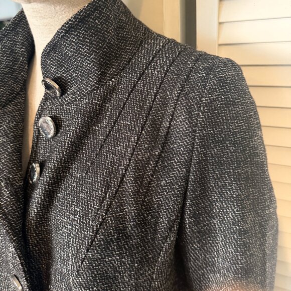 Karen Millen Tweed Dress Coat 12 - Picture 3 of 16